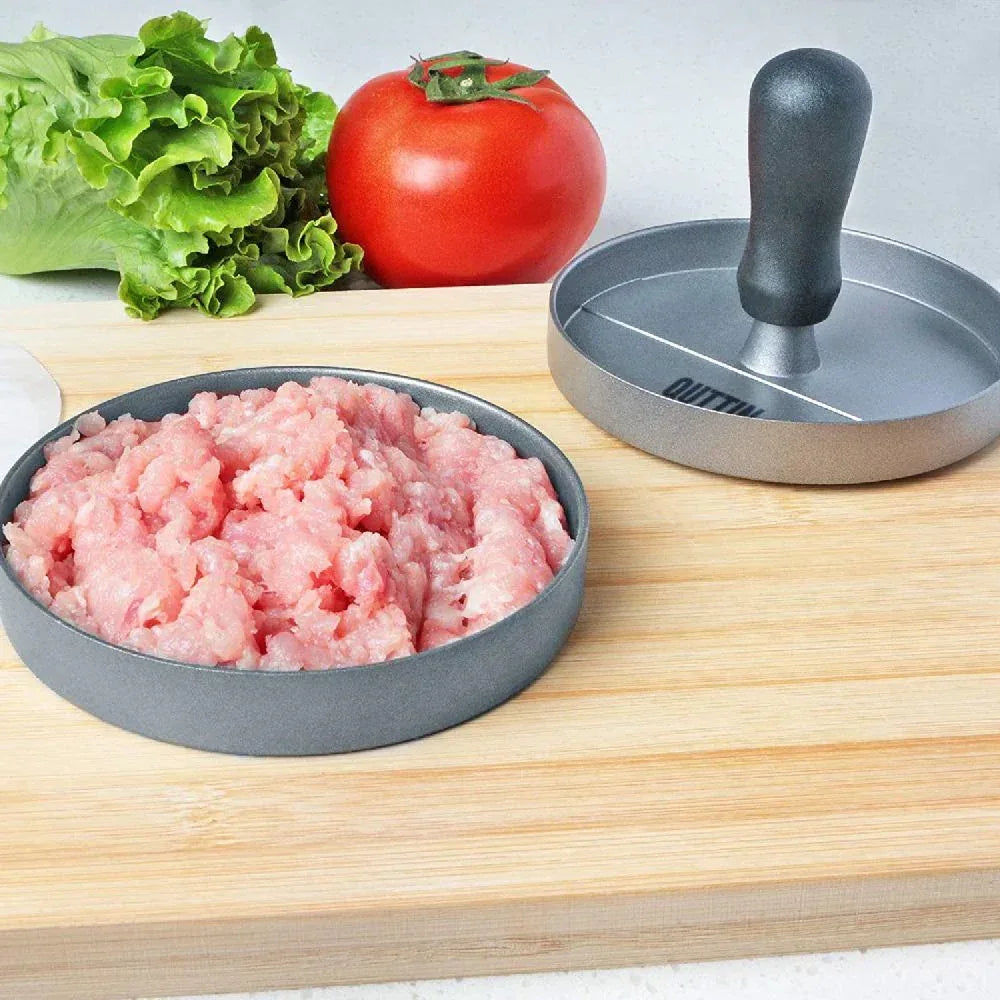 Hamburgerpers RVS Quttin 12cm | Burgerpers | BBQ Accessoire - Dahomy.nl