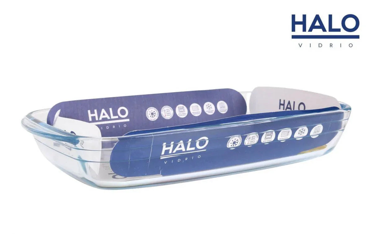 Ovenschaal Glas 2200ml – Hittebestendig & Veelzijdig | Halo - Dahomy.nl