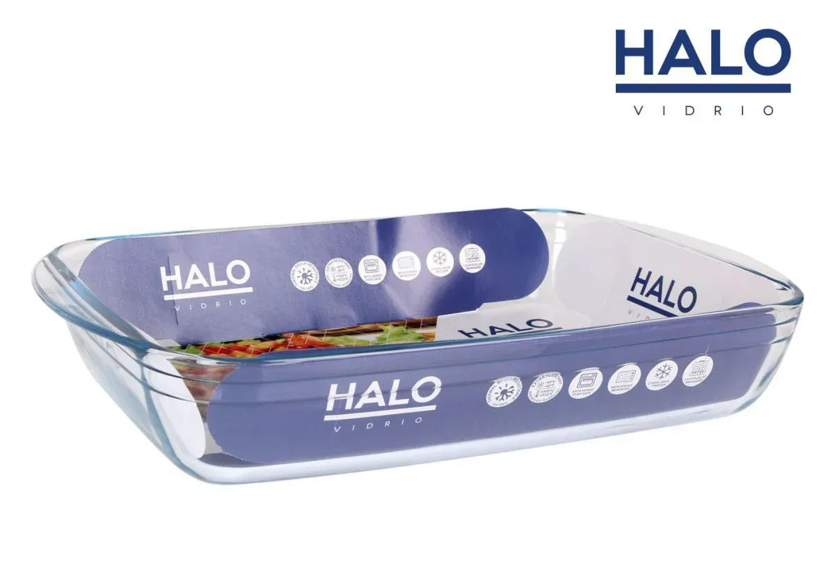 Ovenschaal Glas 5000ml XXL – Hittebestendig & Extra Groot | Halo - Dahomy.nl