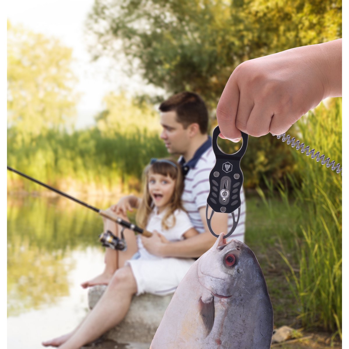 Laguiole Pêcheur set met karabijnhaak voor vissers