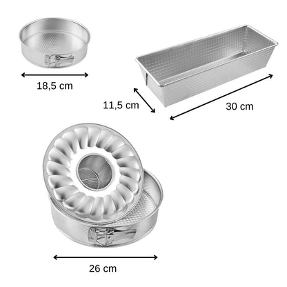Zenker bakvormen afmetingen en specificaties