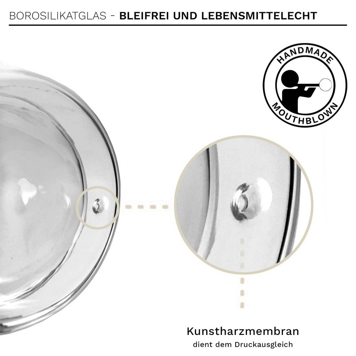 Creano Hummi thermoglazen set 6 stuks vaatwasserbestendig met zwevend drankje-effect

