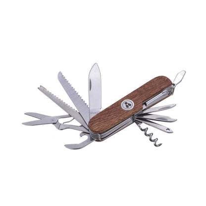 Laguiole Heritage Multifunctioneel Zakmes – Rood Sandelhout – 11 Functies