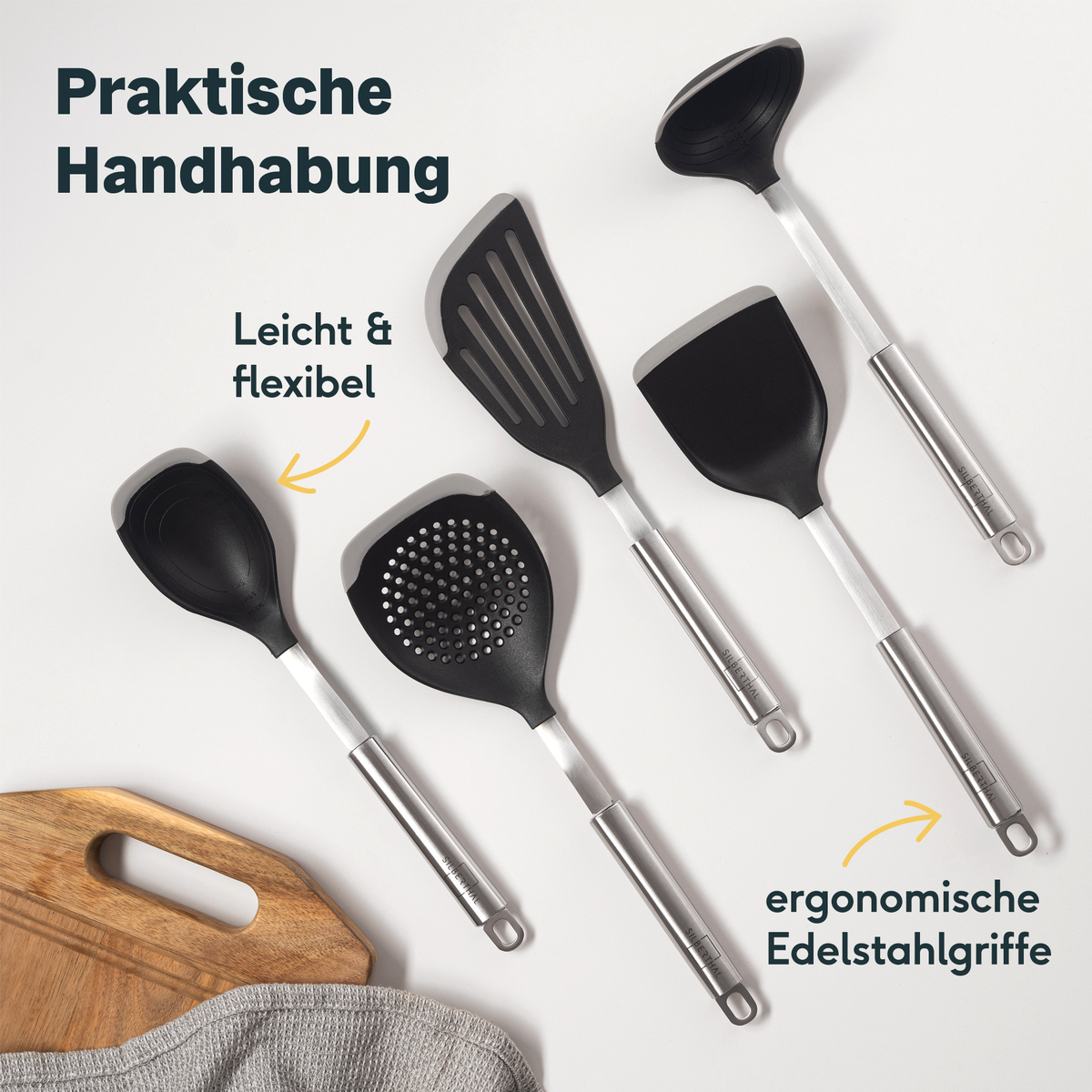 Silberthal Keukengerei Detail - Siliconen uiteinden beschermen pannen en potten tegen krassen
