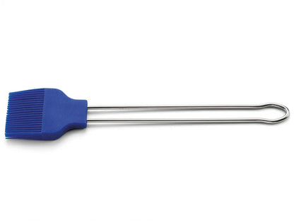 Bakborstel XL Karl Weis 33cm Siliconen Blauw | RVS Handvat 4mm - Dahomy