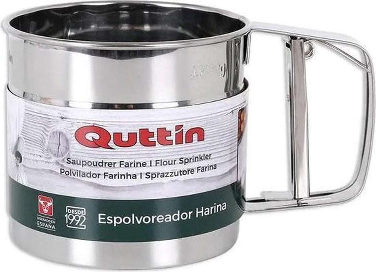 Meelzeef 9,5x10,5cm – Fijnmazig RVS Bakken | Quttin - Dahomy.nl