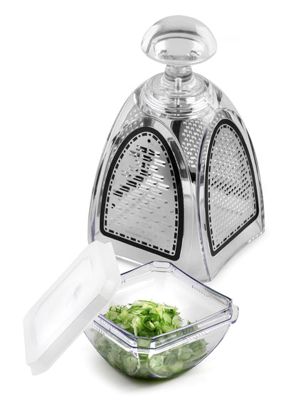 Karl Weis 4-zijdige doosrasp met ultrascherpe raspvlakken - multifunctionele keukenrasp detail
