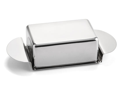 Karl Weis luxe RVS botervloot met lage afgeschuinde rand voor 250g boter