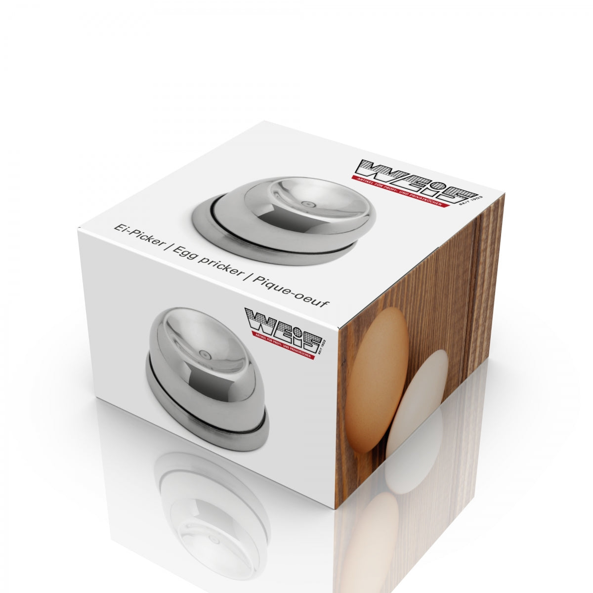 Karl Weis eierplukker geschenkdoos - klassieke verpakking voor ontbijt en brunch accessoires
