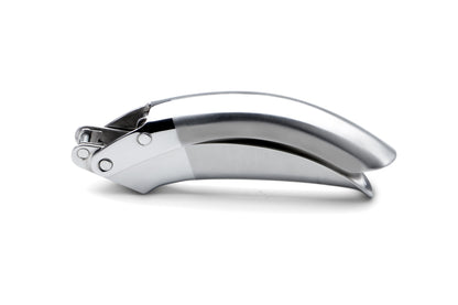 Karl Weis knoflookpers roestvrij staal ergonomische handgrepen hoogglans satijn afwerking 17,5 cm.
