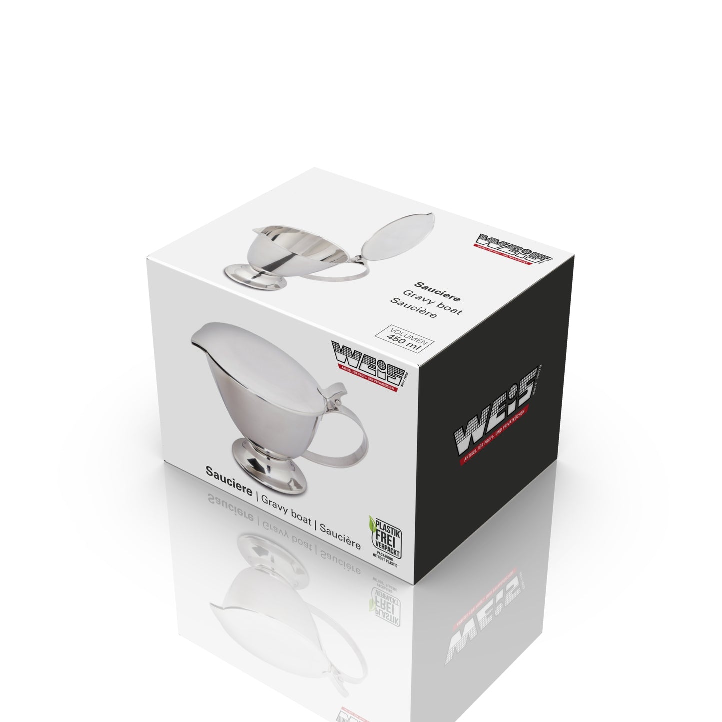 Karl Weis juskom 350ml hoogglans RVS plasticvrije geschenkdoos cadeau