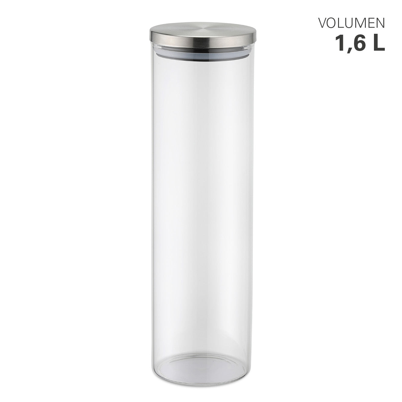 Karl Weis voorraadpot set in 4 maten: 600ml, 800ml, 1200ml en 1650ml borosilicaatglas
