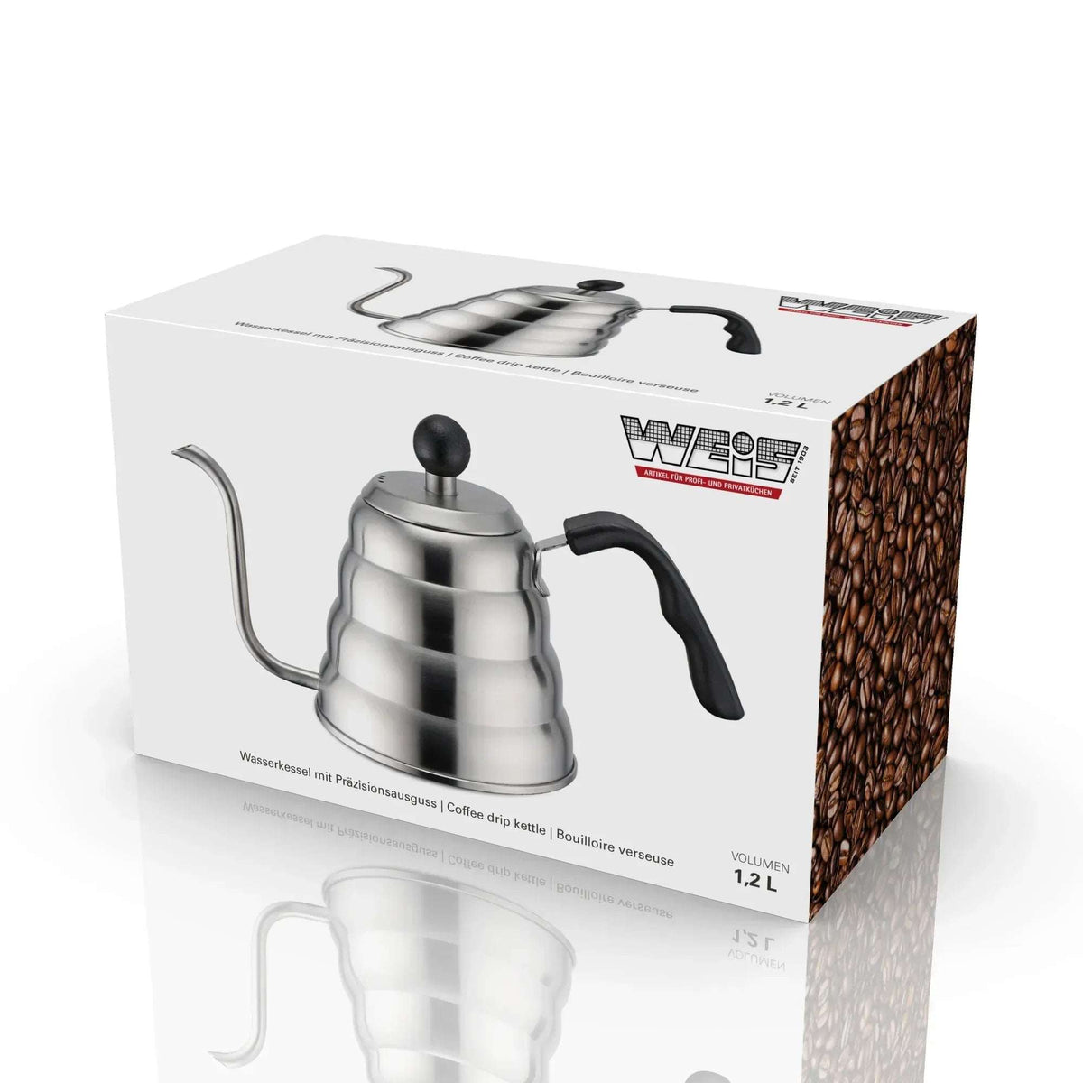 Waterkoker Precisietuit Karl Weis 1,2L RVS | Inductie Pour Over - Dahomy.nl