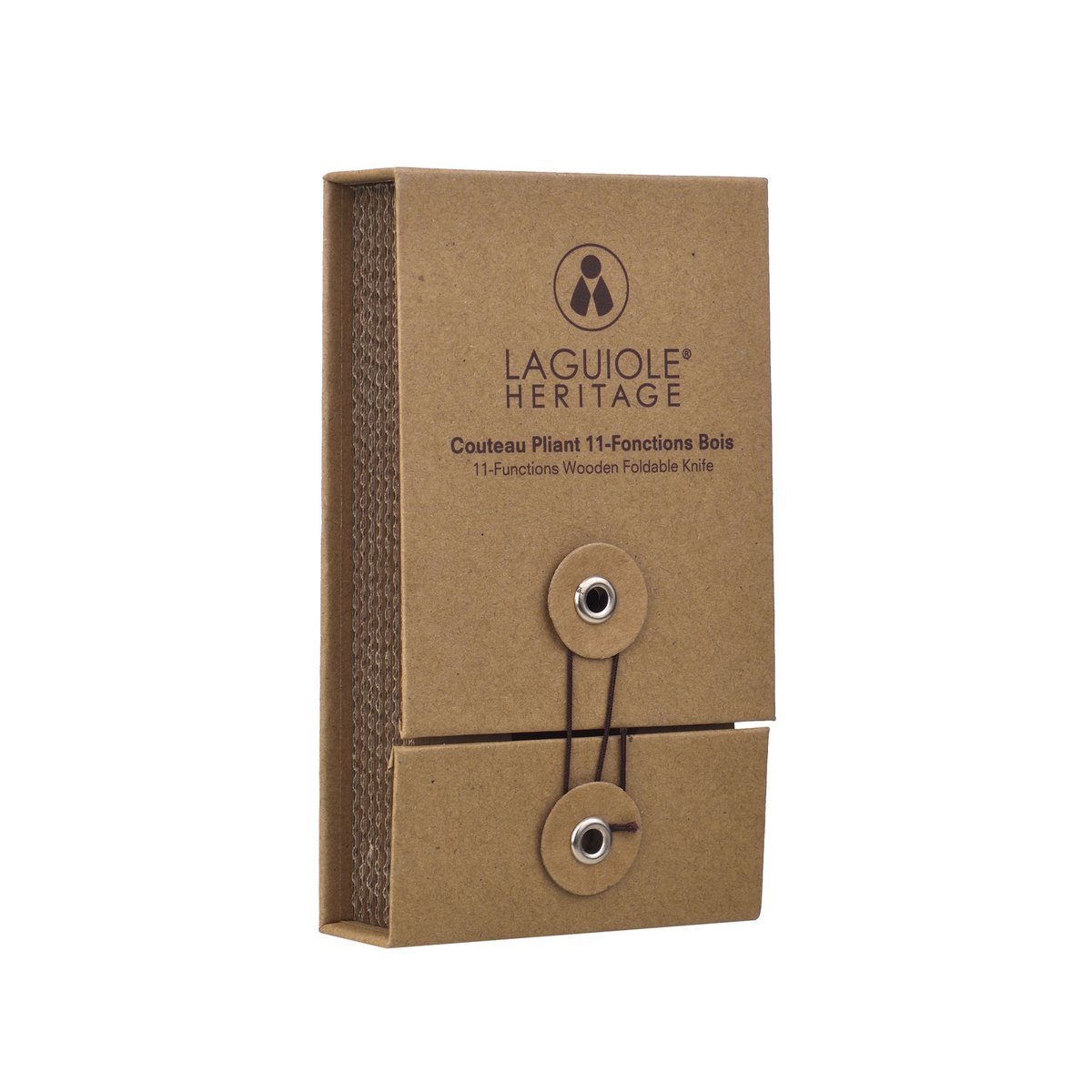 Laguiole Heritage Multifunctioneel Zakmes – Rood Sandelhout – 11 Functies