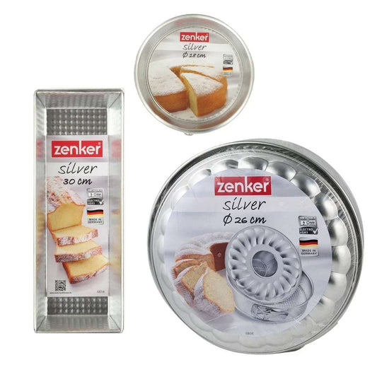 Taartvormen Set Zenker 3-delig | Springvorm Savarin Cakevorm - Dahomy.nl