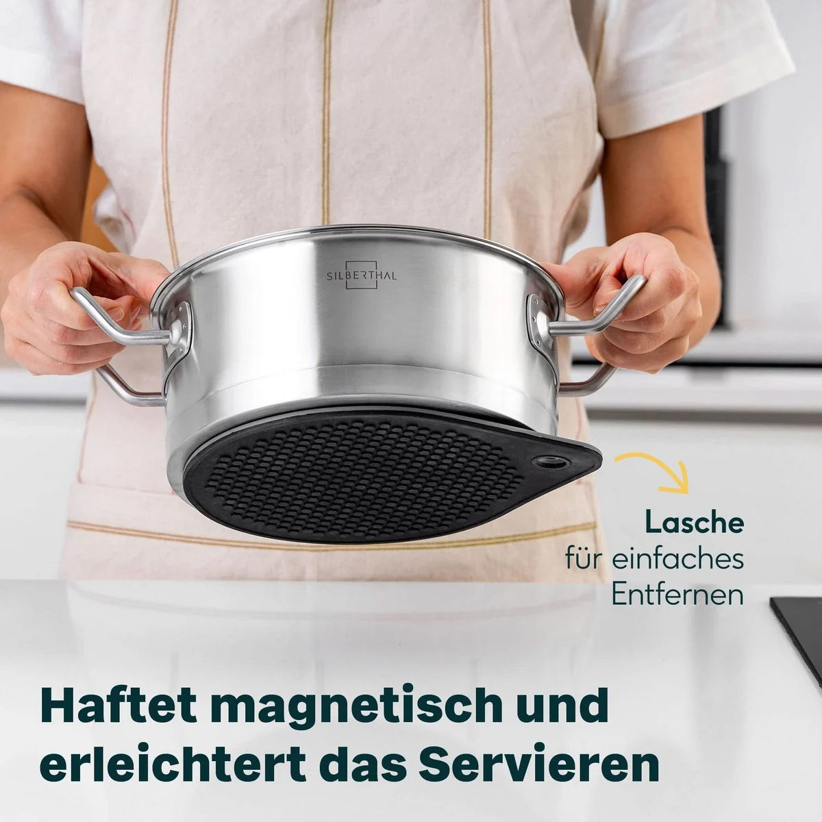 Magnetische Onderzetter Gebruik - Pan Plakt Direct Vast