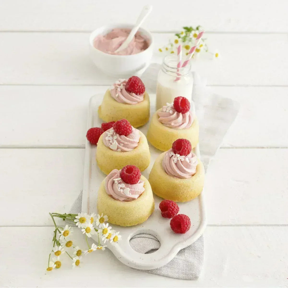 Bakvorm Rum Baba Zenker 12 Stuks | Mini Savarins | RVS Teflon - Dahomy