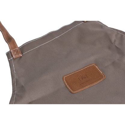 Laguiole tuinschort waterdicht canvas met geborduurd logo vooraanzicht