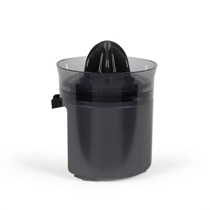 Livoo elektrische citruspers zwart zijkant 100ml sapopvangbak anti-druppel
