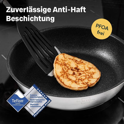 Silberthal koekenpan aanbaklaag  in gebruik - pancakes bakken