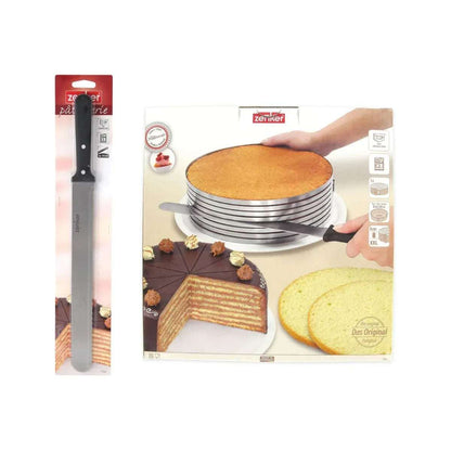 Gebaksbestek Set Zenker 2-delig | Taartmes 30cm + Gebakscirkel - Dahomy.nl