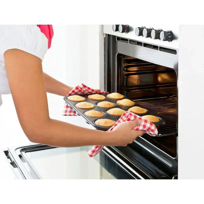 Bakvorm Rum Baba Zenker 12 Stuks | Mini Savarins | RVS Teflon - Dahomy