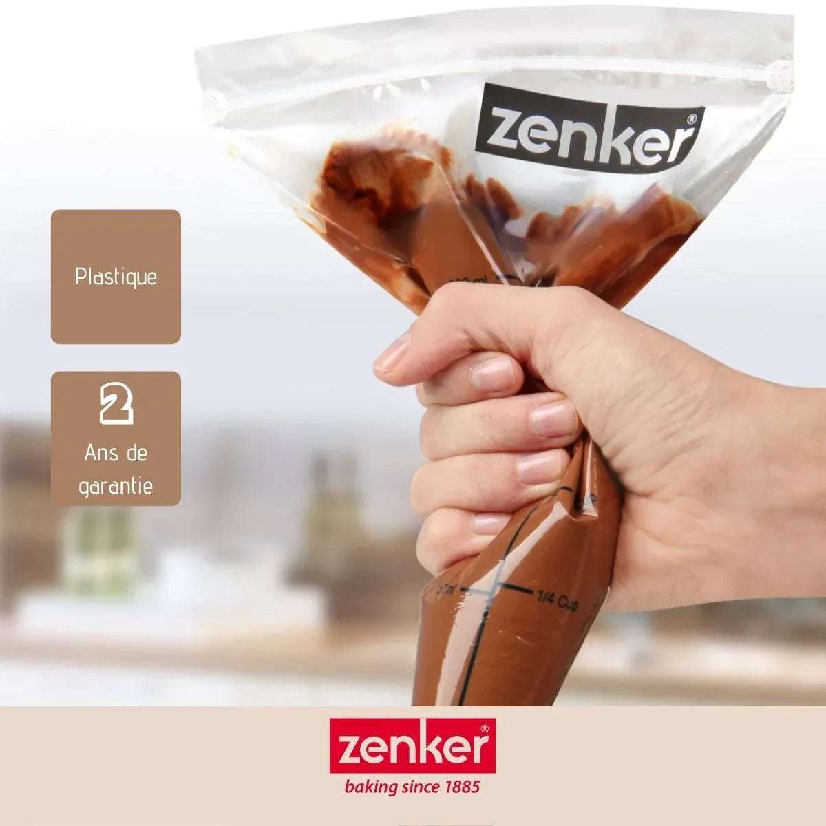 Spuitzakken Wegwerp Zenker 10 Stuks | Ritssluiting | 30x15cm - Dahomy.nl