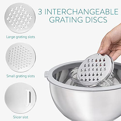 Navaris mengkom 4,7 liter roestvrij staal met deksel detail