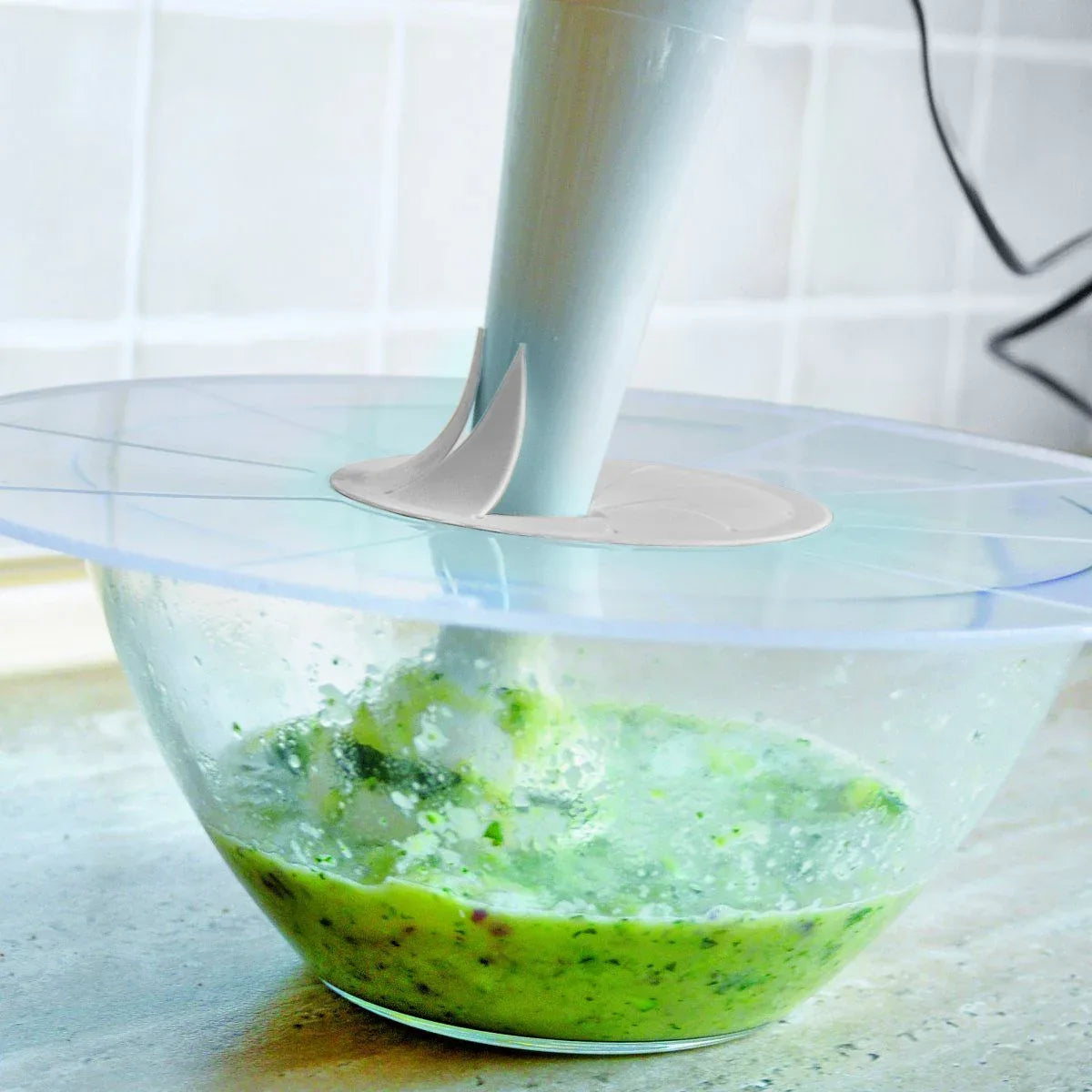 Antispatdeksel Zenker 30cm | Smart Pastry | Transparant Mixer Opening - Dahomy