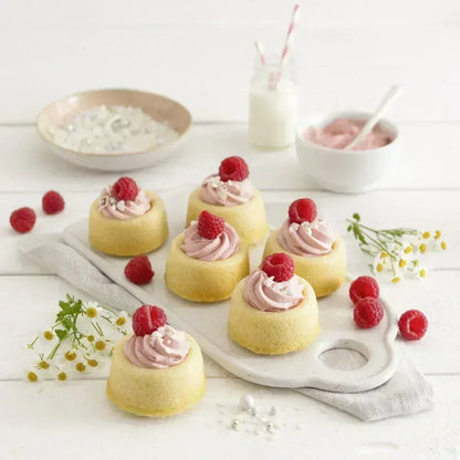 Bakvorm Rum Baba Zenker 12 Stuks | Mini Savarins | RVS Teflon - Dahomy