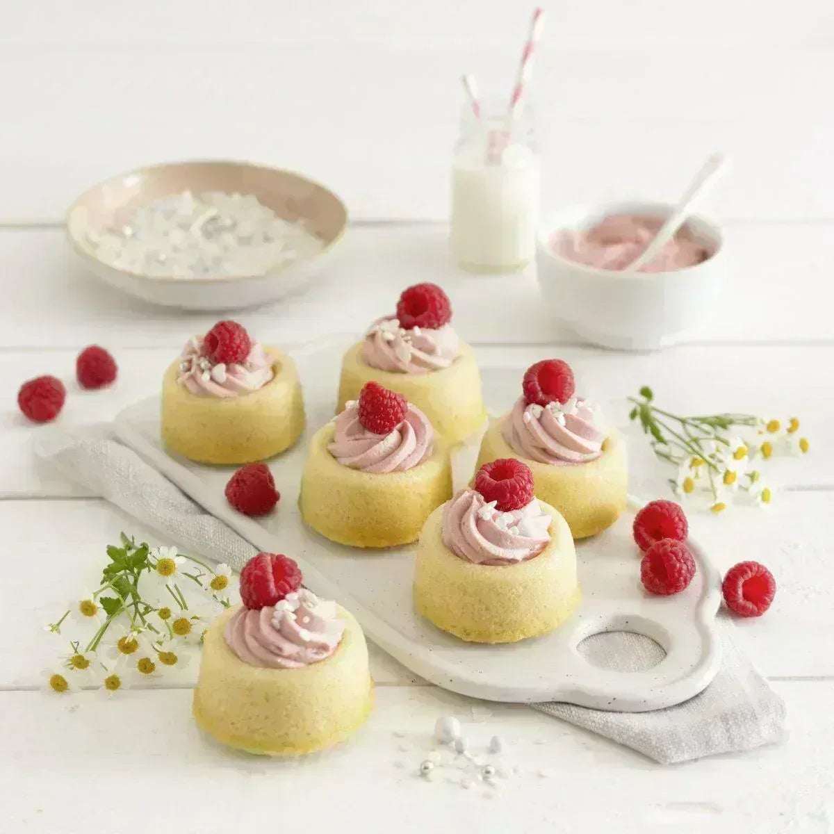 Bakvorm Rum Baba Zenker 12 Stuks | Mini Savarins | RVS Teflon - Dahomy.nl