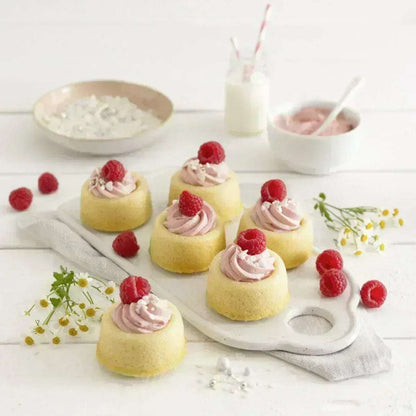 Bakvorm Rum Baba Zenker 12 Stuks | Mini Savarins | RVS Teflon - Dahomy.nl