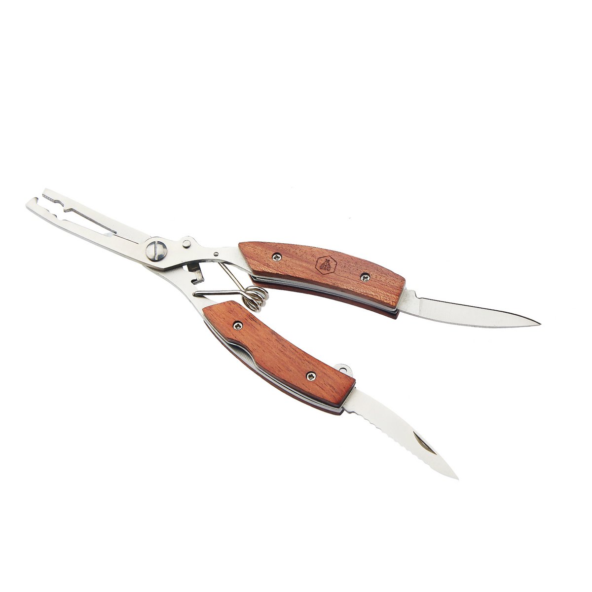 Laguiole visschaar set zijaanzicht palissander grip