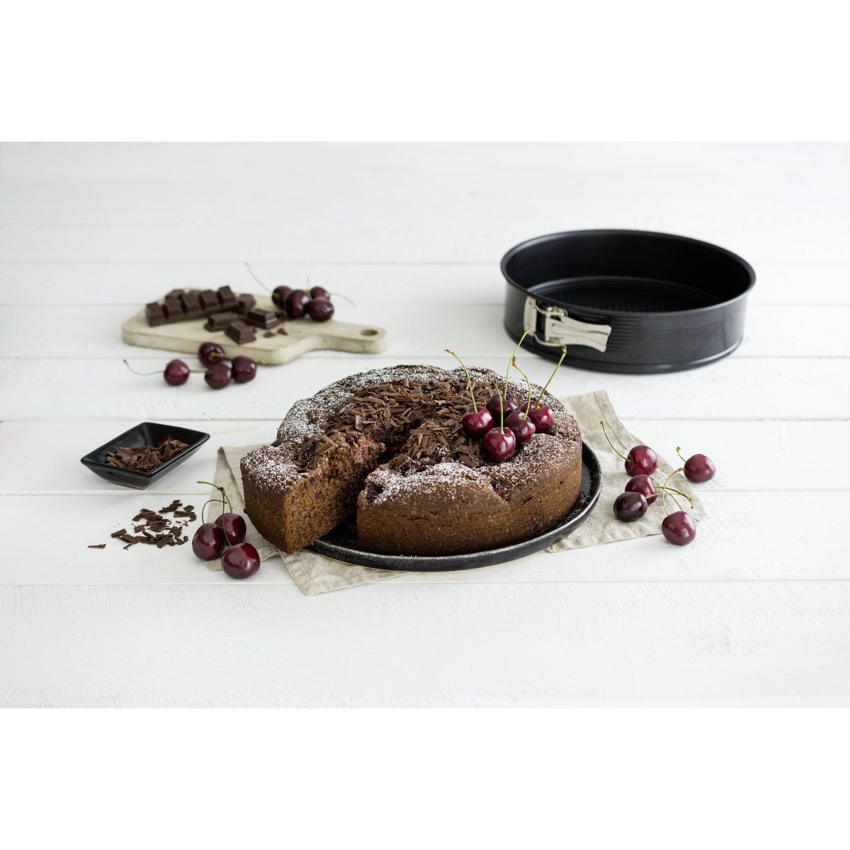 Zenker springvorm scharnier detail eenvoudig ontmoulden
