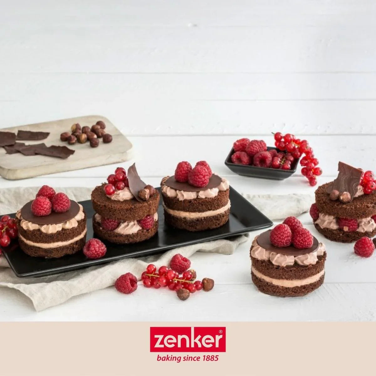 Bakplaat Mini Zenker 12 Ronde Vormpjes | Black Metallic | Uitneembaar - Dahomy