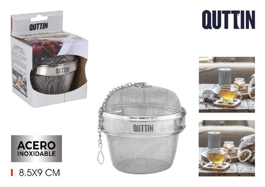 RVS theefilter 8,5x9 cm Quttin voor losse thee
