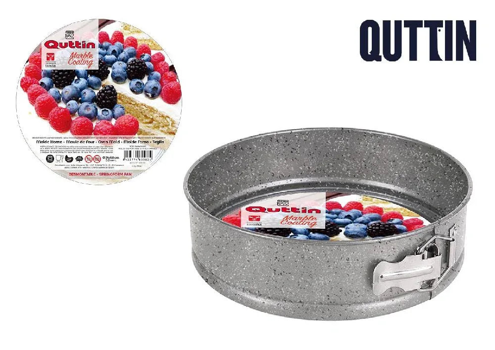 Afneembare Bakvorm 20 cm PFOA-Vrij Marmer Look – Koolstofstaal | Quttin - Dahomy