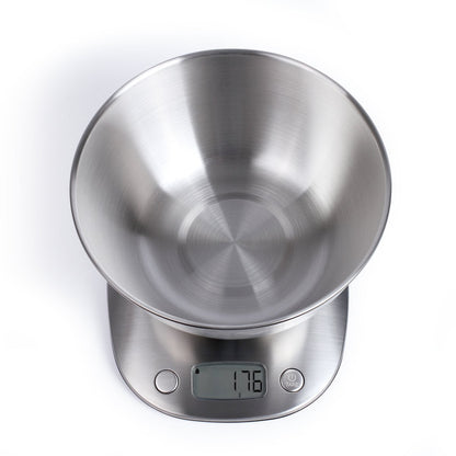Livoo keukenweegschaal met 2 liter RVS kom en LCD-scherm voor nauwkeurig wegen