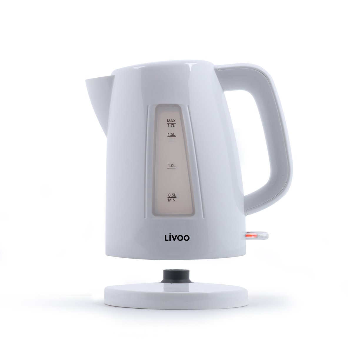  Livoo elektrische waterkoker in wit met 360° draaibare voet