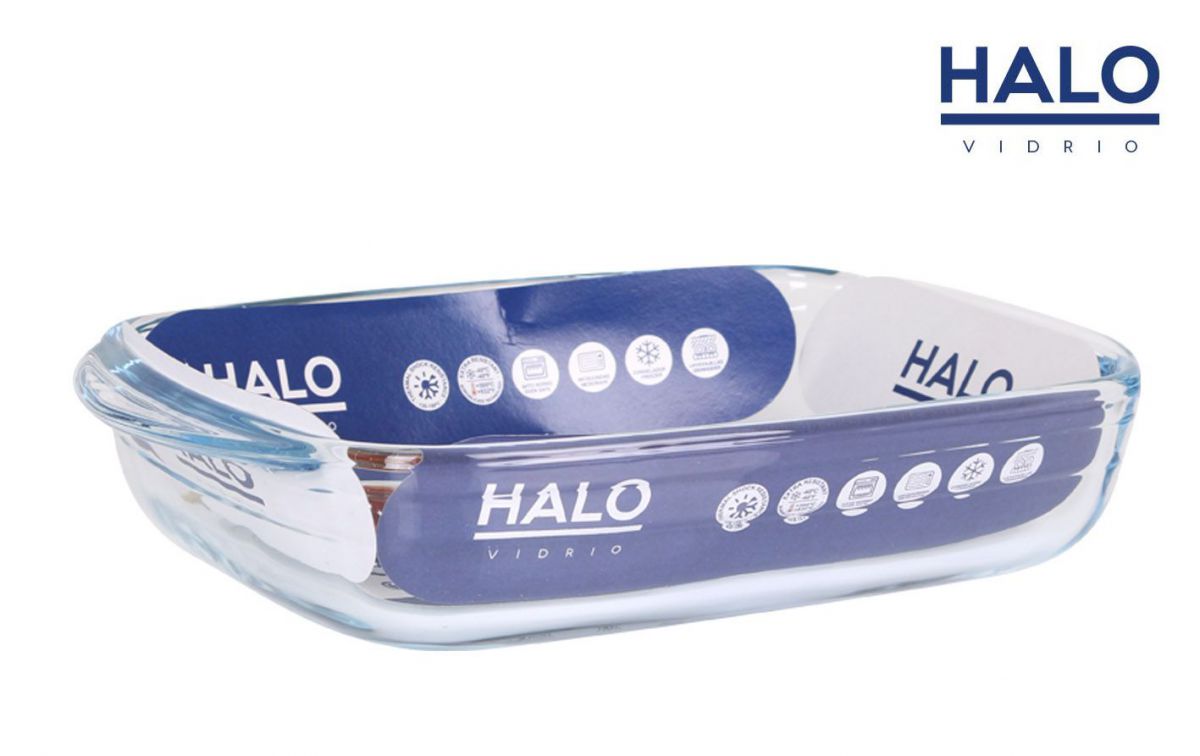 Glazen ovenschaal rechthoekig 23x15 cm 