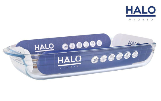 Glazen ovenschaal rechthoekig 3000 ml hittebestendig glas

