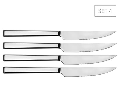 Karl Weis Steakmessen Set van 4 – Gekarteld RVS Lemmet 23 cm | Geschenkverpakking