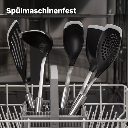 Silberthal 5-delige Set Compleet - Premium keukengereiset met maatweegschaal en antiaanbaklag design in vaatwasmachine
