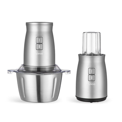 Livoo DOP237 hakmolen compleet apparaat met 2 liter RVS kom multifunctioneel
