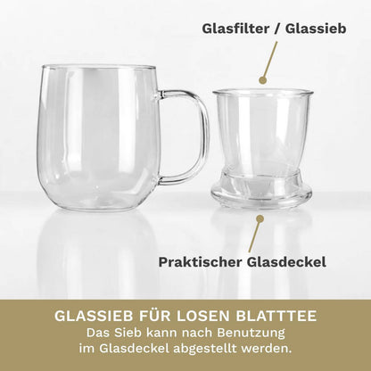 Grote theekop 450ml Creano veelzijdig voor thee koffie en latte