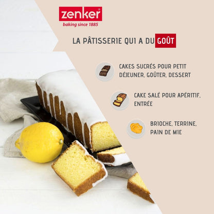 Zenker cakevorm zwart metallic voor zoete en hartige taarten
