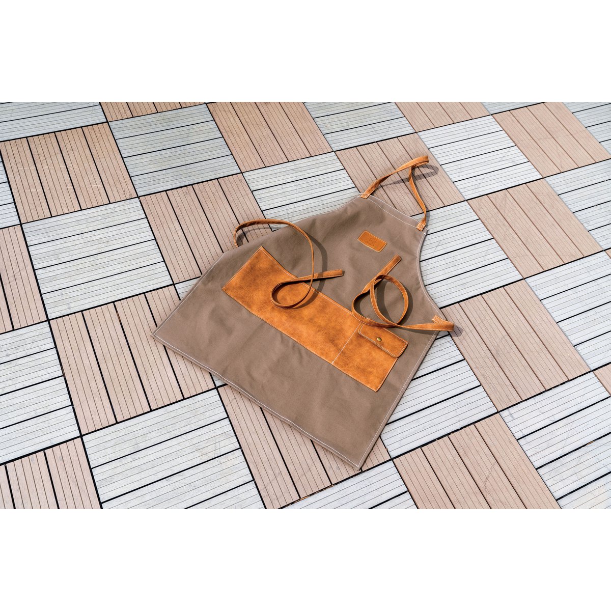 Laguiole canvas tuinschort volledig overzicht 99 x 57 cm