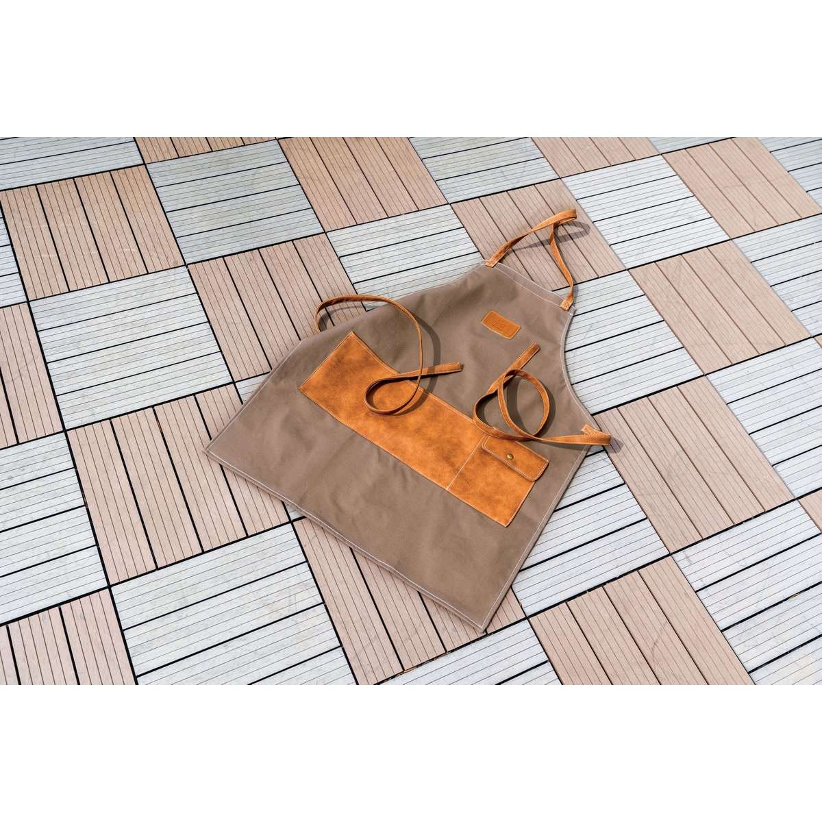 Laguiole canvas tuinschort volledig overzicht 99 x 57 cm