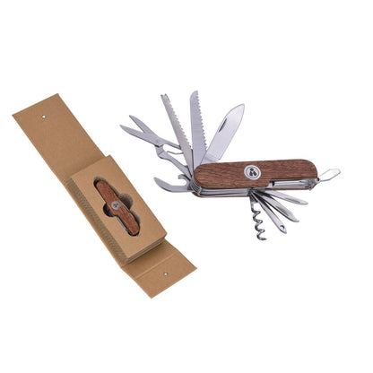 Laguiole Heritage Multifunctioneel Zakmes – Rood Sandelhout – 11 Functies