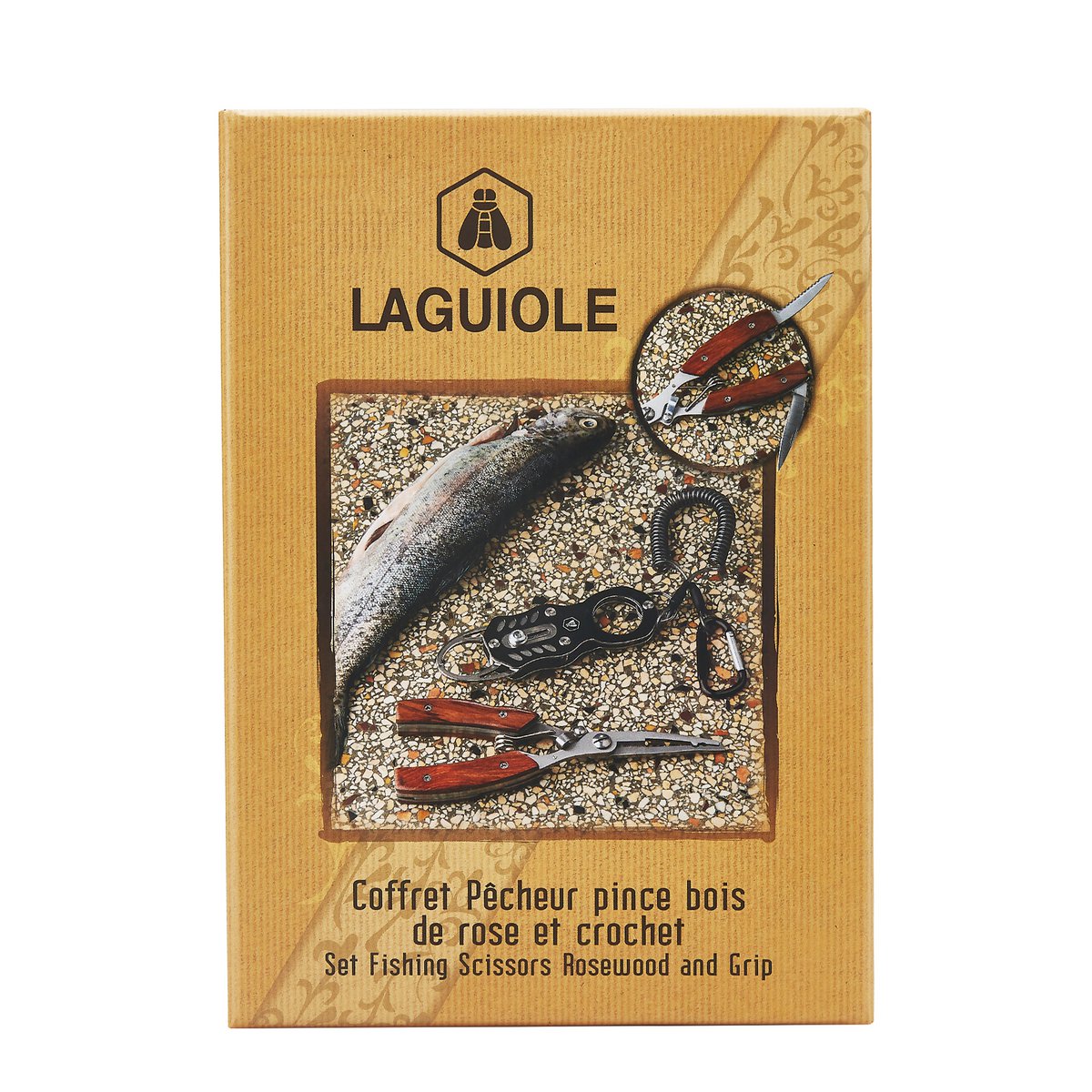 Laguiole Pêcheur cadeau set voor vissers compleet overzicht